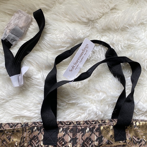 NWT 💛🖤Soft Surroundings XL Carry-All Tote in Glydan Gold💛🖤 - Picture 6 of 7